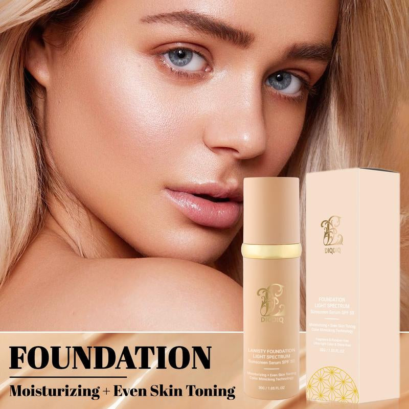 4In1 Foundation Hydrationspf50+Fullcoverage Smart Shade Adjustinggentlematte Formula for ALL Skinconcealerflawless Makeup Cosmetic